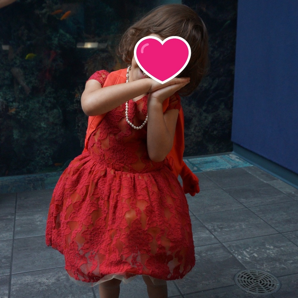 Joyfolie red dress size 3T